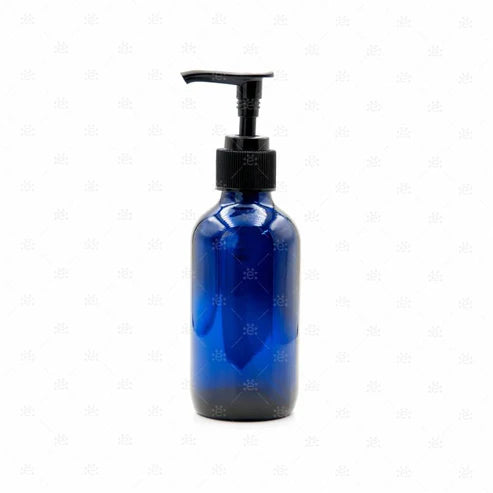 120 ml Blauwe Glazen Pomp Fles