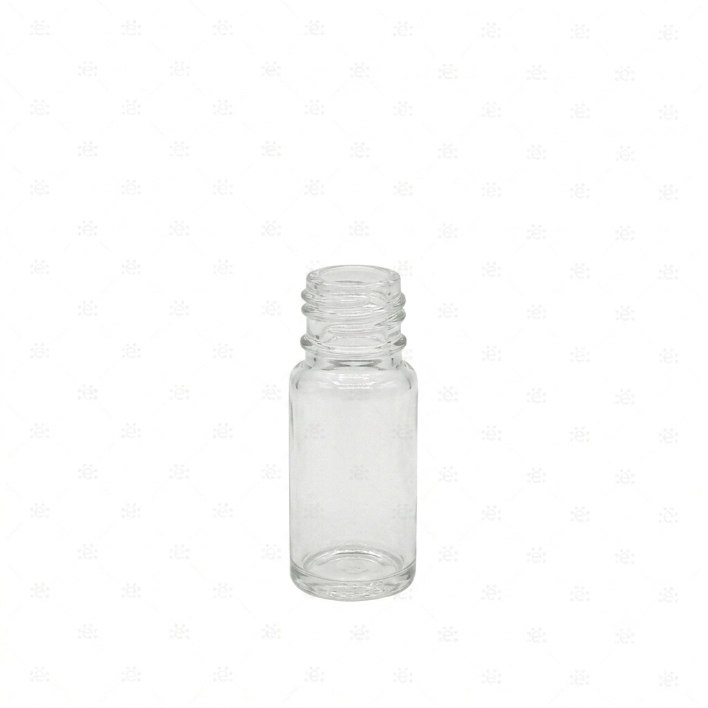 GLASS 5 ml Roller Fles HELDER (5 pack) (NEW STYLE) (BOTTLE ONLY)