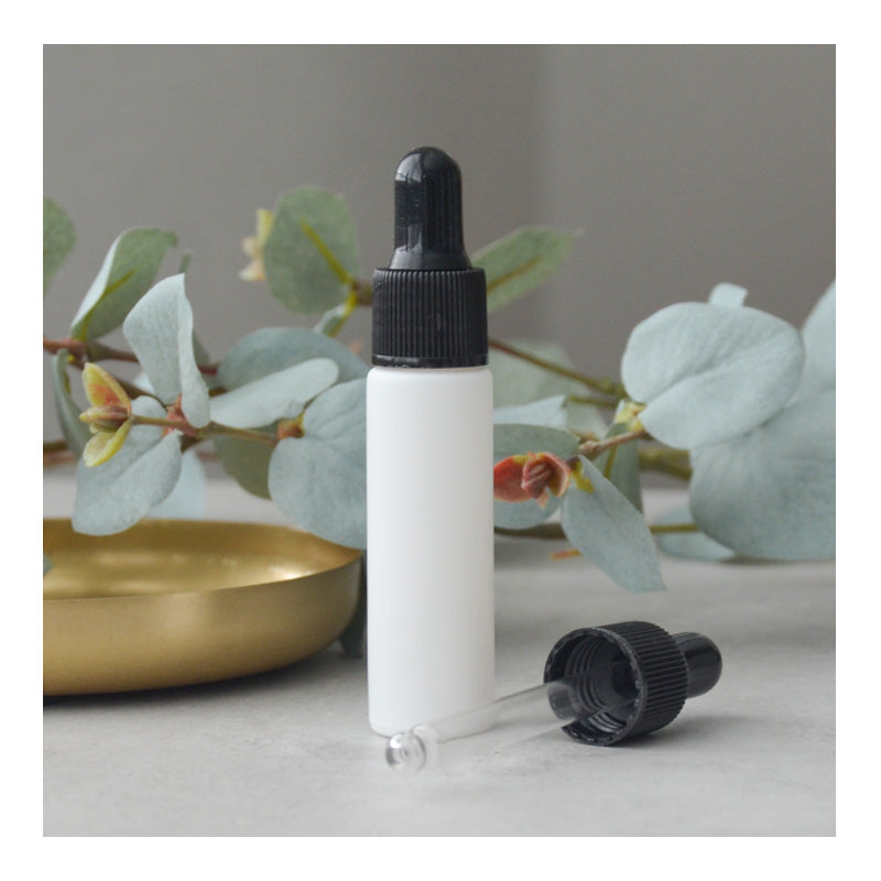 10 ml Frosted Pipet Fles Wit (per stuk)