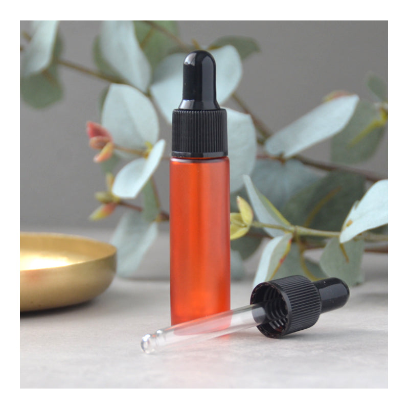 10 ml Frosted Pipet Fles Oranje (per stuk)