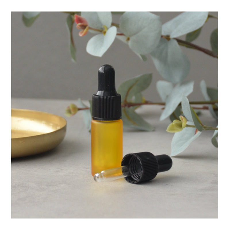 5 ml Frosted Pipet Fles Geel (per stuk)