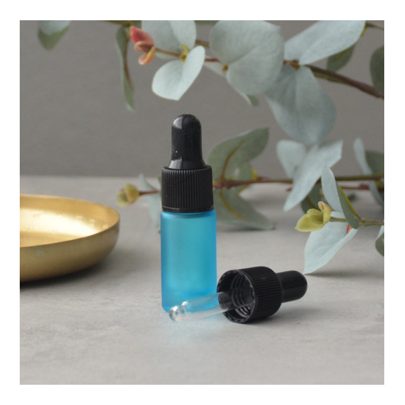 5 ml Frosted Pipet Fles Teal (per stuk)