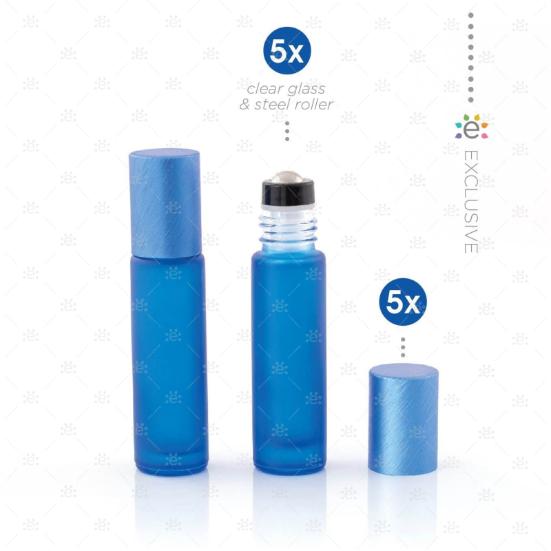 10 ml Premium Rollers Blauw (5 stuks)