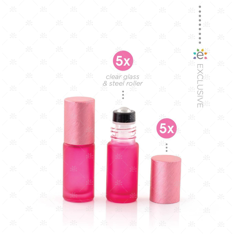5 ml Premium Rollers Roze (5 stuks)