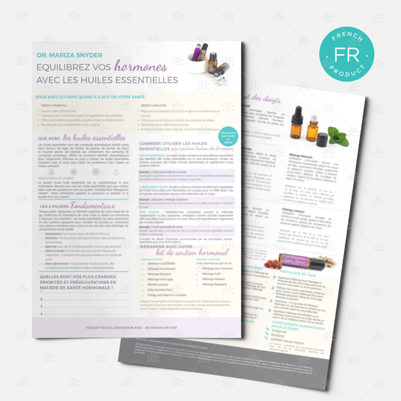 Dr Mariza Snyder - Balancing Your Hormones With Essential Oils Tear Pad French Pads