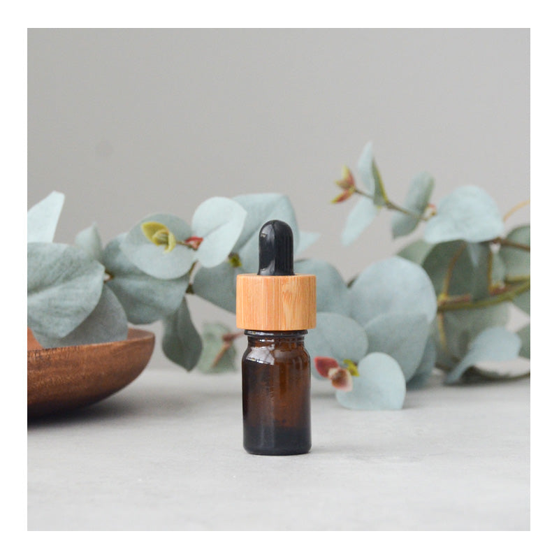5 ml Amber Pipet Fles - Bamboe Dop