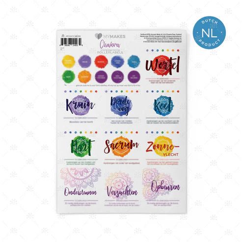 MyMakes Labels: Chakra Energetische Genezing - NEDERLANDS